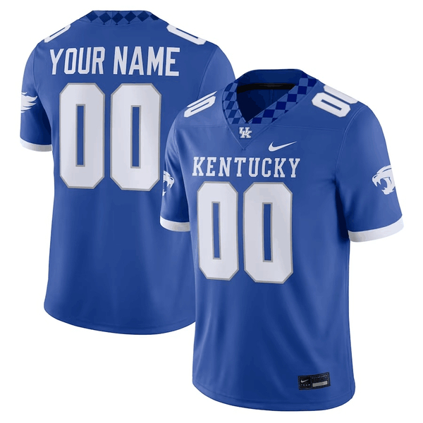 Men%27s Kentucky Wildcats CUSTOM ROYAL Nike NCAA COLLEGE FOOTBALL Stitched Jersey->nfl hats->Sports Caps